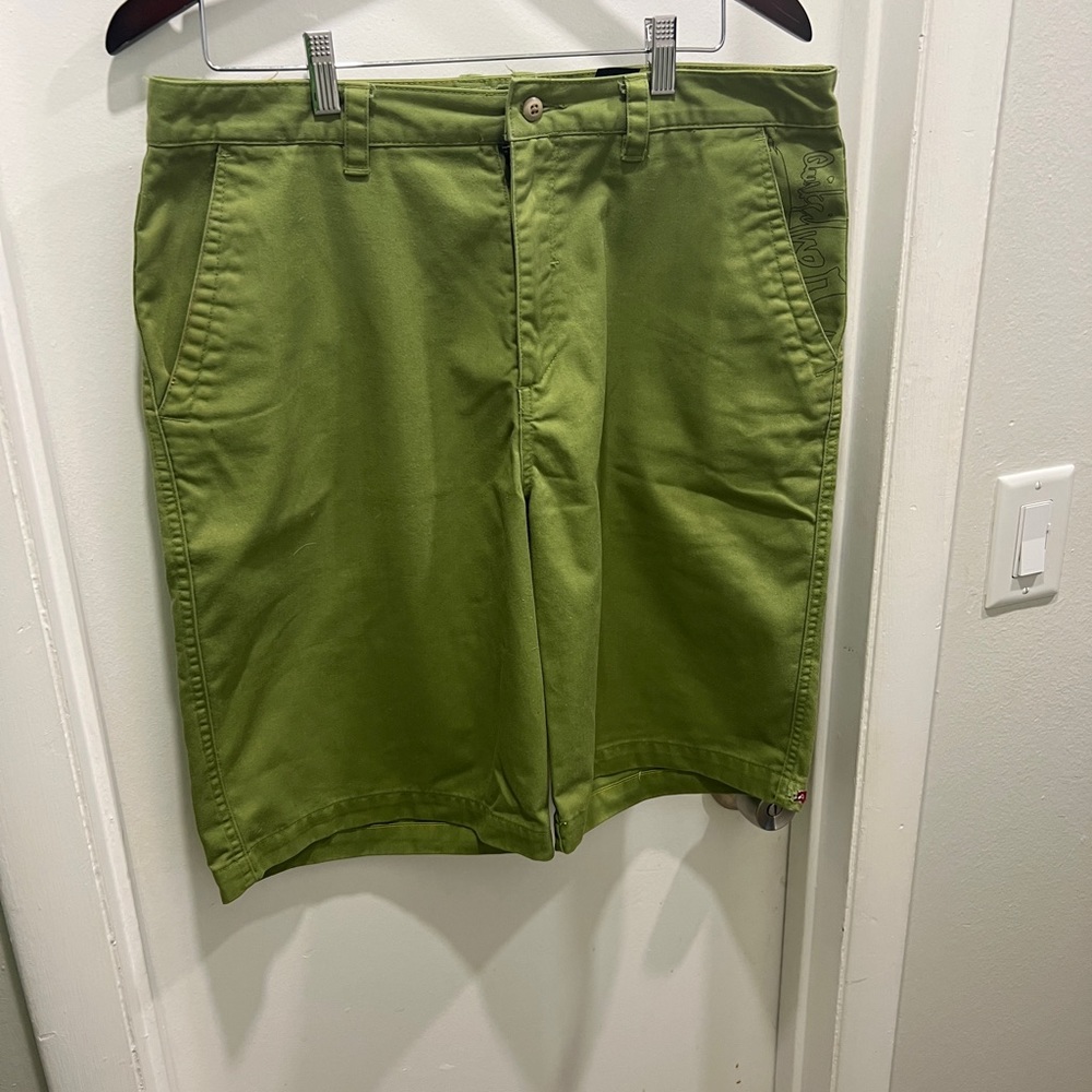 Mens green Quicksilver shorts